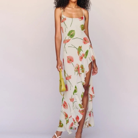 Reformation Winola Dress in Cali size M NWT - Picture 4 of 15